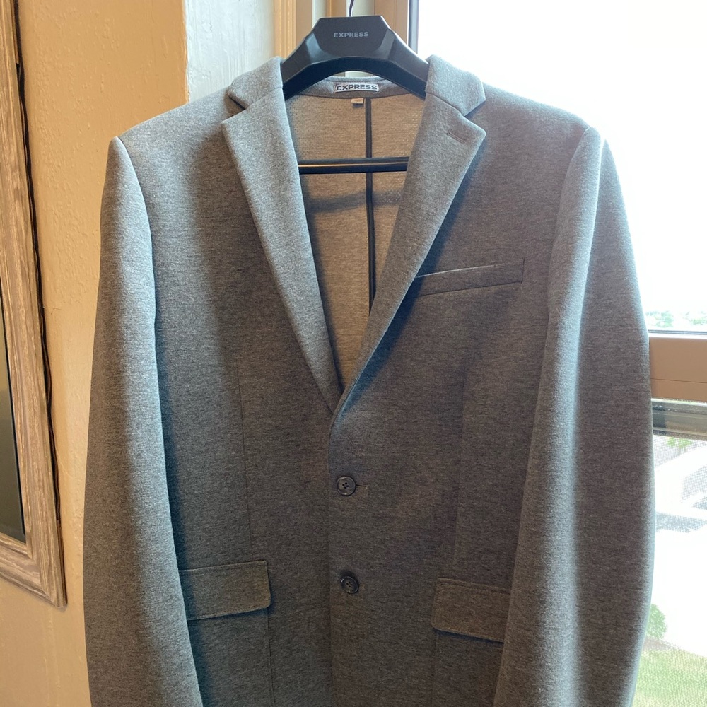 Express Slim Double Knit Blazer
